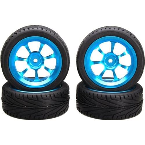 4Pcs Alloy Rims&Tires Rc Car Wheels for 1/18 Wl Toys A949 A959 A969 A979 K929 A959-B A969-B A979-B K929-B