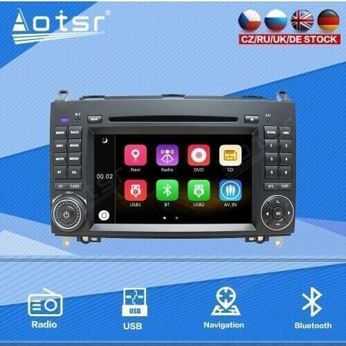 7" For Mercedes Benz B200 B Class W169 W245 Viano Vito W639 Sprinter W906 Car Multimedia Player Stereo 2din Head Unit Windows Ce