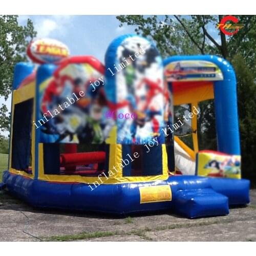 Free air ship to door,5x4x3m Hot Sale Inflatable Jumping Castles Bounce House, commercial bounce combos
