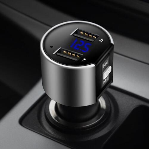 Bluetooth Handsfree Kit Car FM Transmitter Modulator Dual USB Charging Voltage Detection U Disk Music Car MP3 Player