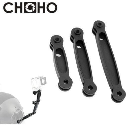 For Gopro Accessories CNC Aluminium Mount Helmet Arm Extension Pole selfie stick 3 Way for Go Pro Hero 8 7 9 SJCAM Xiaomi Yi 4K