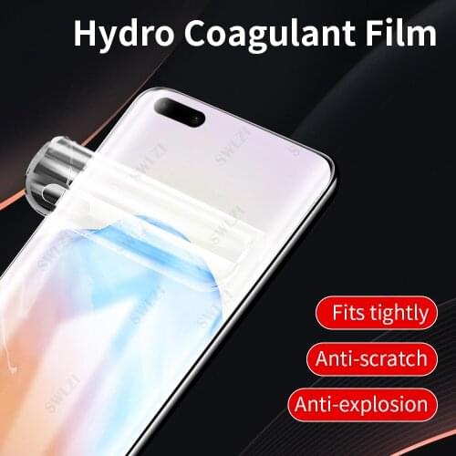 Soft full cover for huawei P20 lite P30 P40 pro plus hydrogel film P40 lite E phone screen protector protective film Not Glass