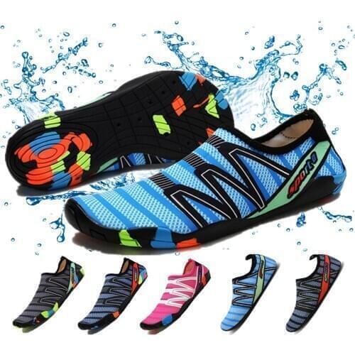 Summer Water Shoes Men Barefoot Quick-Dry Swimming Aqua Shoes Seaside Beach Slip-On Socks Slippers Yoga Training Sneakers Women