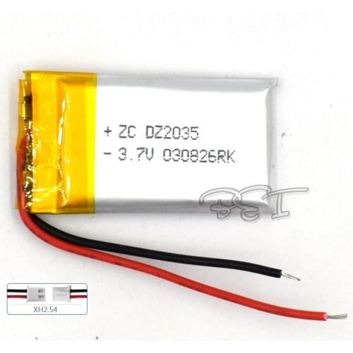 3.7V Lithium Navigator Rechargeable Li-Polymer Battery 402035 250Mah PH2.54 Li-Po Mp4 Batteries Gps Mp3 Mp5 Li-Ion Cell Speaker