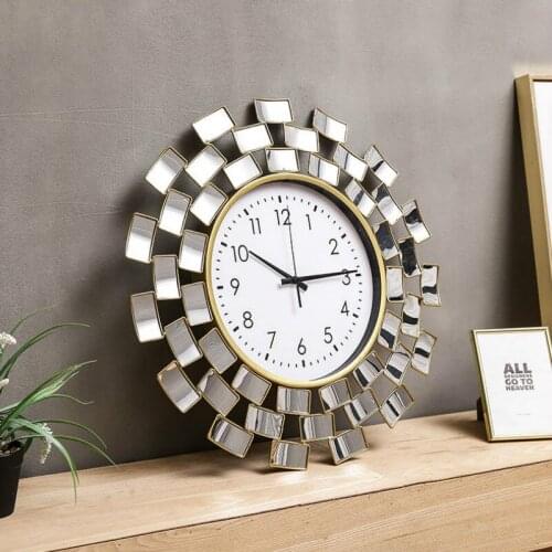 Minimalist Mirror Wall Clock Modern Design Creative Art Unique Wall Clock Silent Metal Reloj Pared Grande Home Decor DE50ZB