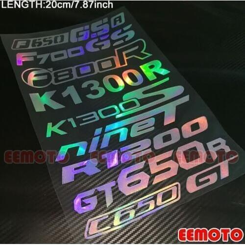 Motorcycle helmet Shell Tank Pad Fairing Decals Stickers for C650GT GT650R Ninet K1300R K1300S F800R F700GS F650GSA R1200 S1000R