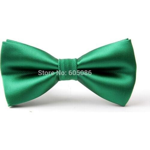 HOOYI solid green bow tie butterfly for men necktie 2019 Accessories 12colors