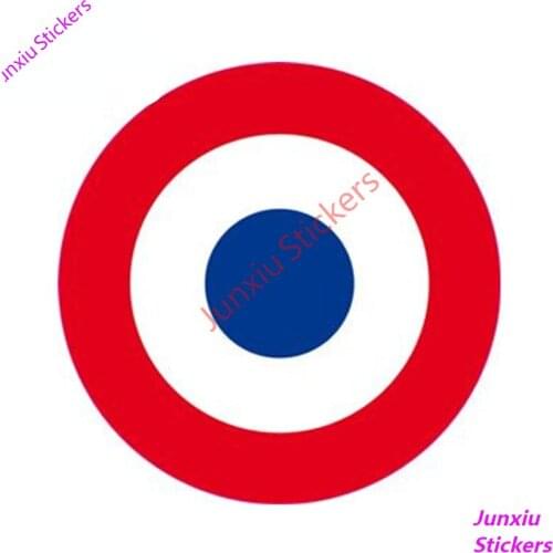 Sticker France - Army Of L'air Cockade Three-colored Car Sticker Bumper Camper Waterproof Cover scratches Exterior PVC13x13cm