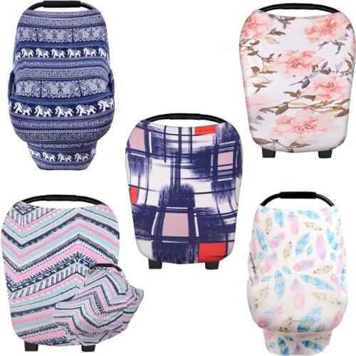 New Mom Nursing Scarf Canopy Breastfeeding Multifunction Wrap Cape Baby Infant Stroller Safety Seat Cover