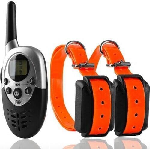Pet Trainer 2 Dogs 1000 Yards Remote Dog Training Collars with Static Shock Stimulation / Vibration / Sound