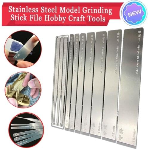 10in1 Grinding Stick File Hobby Craft Tools Hobby Craft Tools For Gundam Model Accessories Manual Sanding Tools Stainless Steel