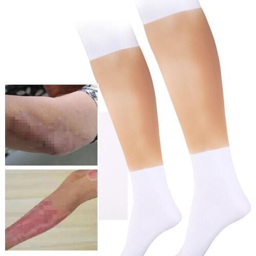 Realistic Medical Silicone Leg Sets Crossdresser Leg Correctors Lifelike Fake Leg for Thin Legs Skinny Leg Scar Tattoo Cosplay