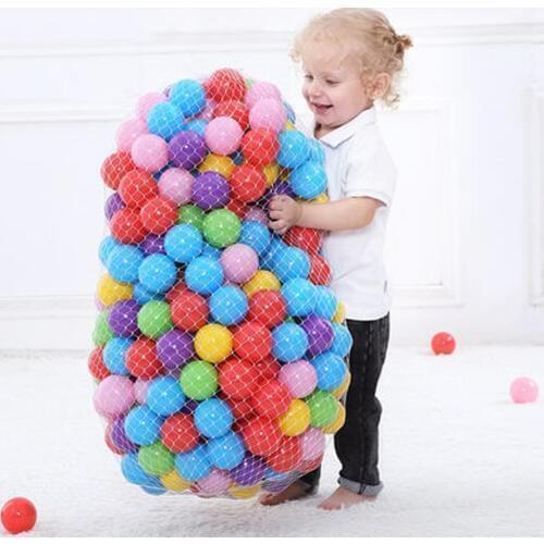 300 Pcs/lot Colorful Ocean Balls Children Eco-Friendly Plastic Ball Kids Swim Pit Water Pool Wave Ball Baby Funny Toys Dia 5.5cm