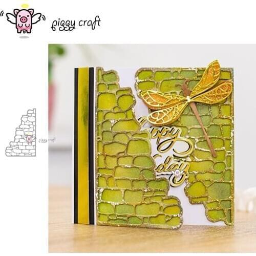 Piggy Craft metal cutting dies cut die mold Wall brick frame Scrapbook paper craft knife mould blade punch stencils dies
