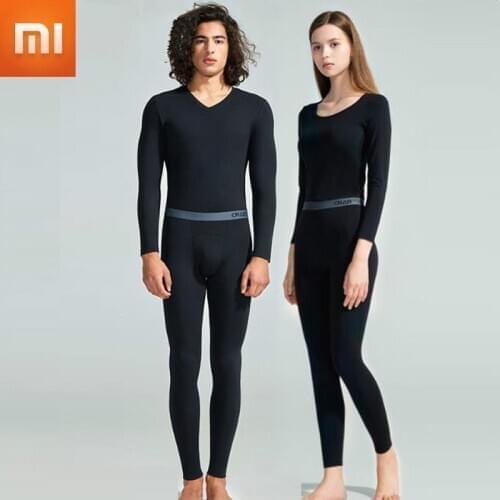 Xiaomi Mijia Youpin Thermal Underwear Mens Modal Cotton Thin Section Womens Slim Bottoming Autumn Clothes Long Pants Suit