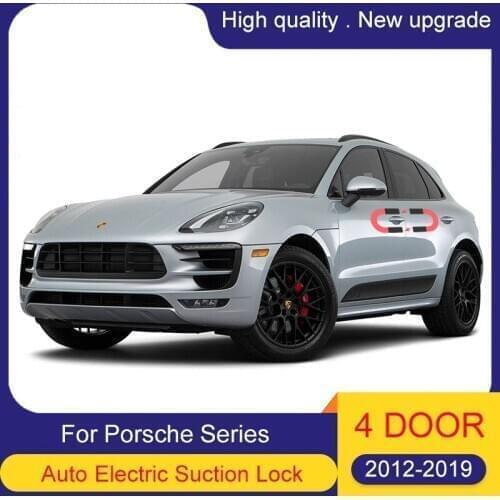 Smart Auto Electric Suction Door Lock For Porsche boxster carerra TURBO PANAMERA Soft Close Door Super Silence Car Vehicle Door