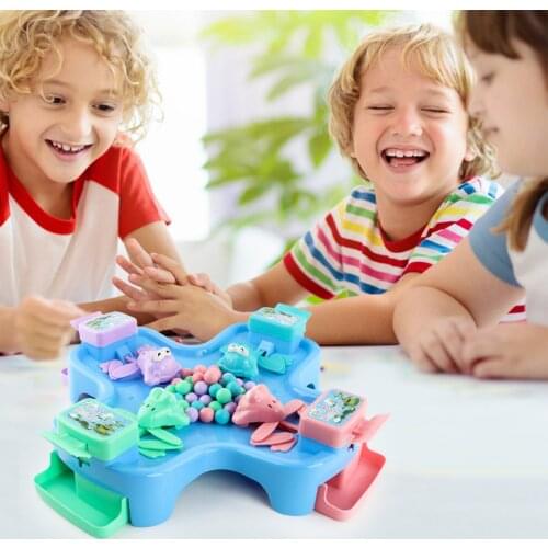 Funny Board Game Hungry Frogs Eating Beans Toy Creative Desktop Party Game Educational Toy Kid Gift Parent-Child Game Toy