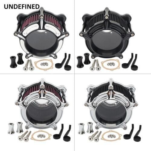 Clear Air Filter Motorcycle Intake Air Cleaner System For Harley Dyna Twin Cam 99-2017 Touring Road King Street Glide Softail