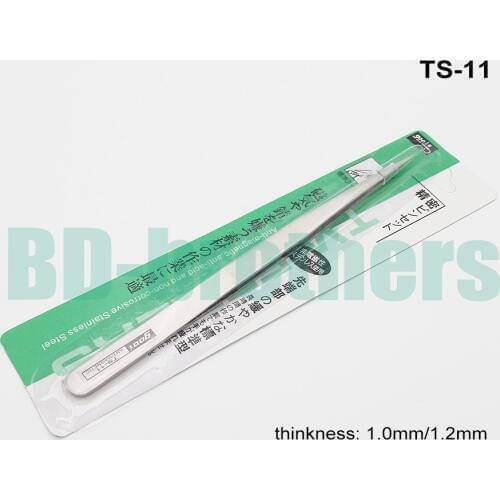 High Quality 140mm Stainless Steel TS 11 Tweezers Nipper gooi TS-11 for Phone Repairment DIY Repair Tools 1300pcs/lot