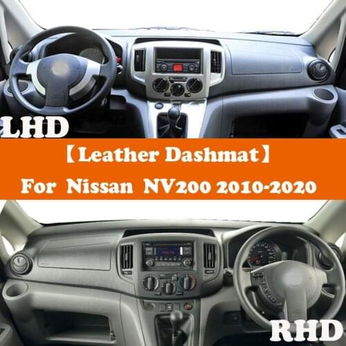 Suede Leather Dashmat Accessories Car-Styling Dashboard Covers Pad Sunshade For Nissan NV200 Estate e-NV ME0 M20F M20 M20M Bus