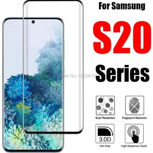 10PCS S20plus case 3D protective glass for Samsung galaxy S20 s 20 plus ultra tempered armor screen protector 20ultra s20ultra