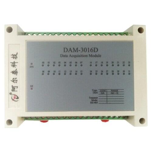 32 ch Isolated Digital Input 32DI Module RS485 Data Acquisition as 50Hz counter input Built-in watchdog free VB VC Labview codes
