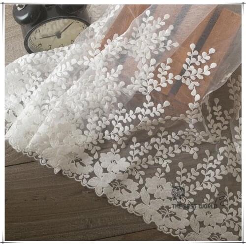 Hot selling 37 cm cotton embroidered on the new dress materials DIY manual Net yarn embroidery lace