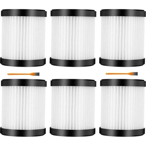 HEPA Replacement Vacuum Filters Compatible for MOOSOO XL-618A and GeeMo G201 Cordless Vacuum +Cleaning Brush