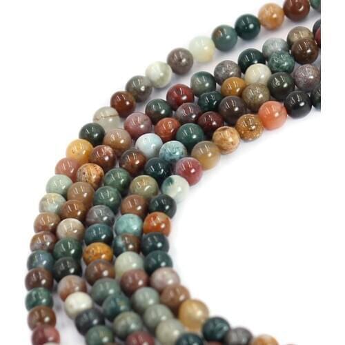 Free shipping 4mm Natural Round Ocean Jaspers Small Beads Strand 15inch