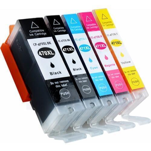 For canon pixma ts5040 Ink Cartridge for PIXMA MG6840 MG5740 TS6040 pgi 470 cli 471