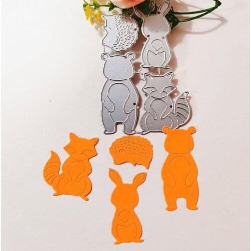 Four kinds of animals Metal Cutting Dies for DIY Scrapbooking Album Paper Cards Decorative Crafts Embossing Die Cuts