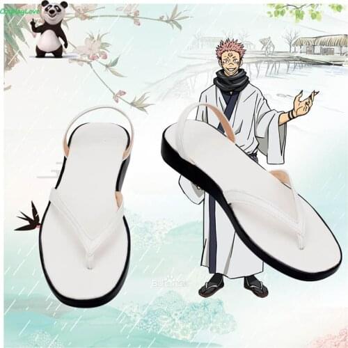 CosplayLove Jujutsu Kaisen Sorcery Fight Sukuna Ryomen White Shoes Cosplay Long Boots Leather Custom Made For Party Birthday