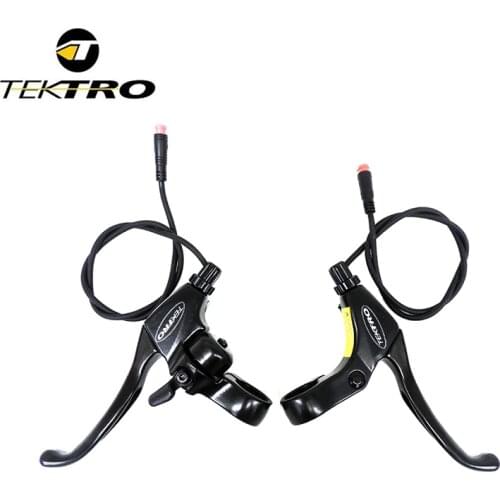 Electric bicycle brake lever with bell TEKTRO Aluminum alloy die-casting handle E-bike adjustable electric induction wire brake