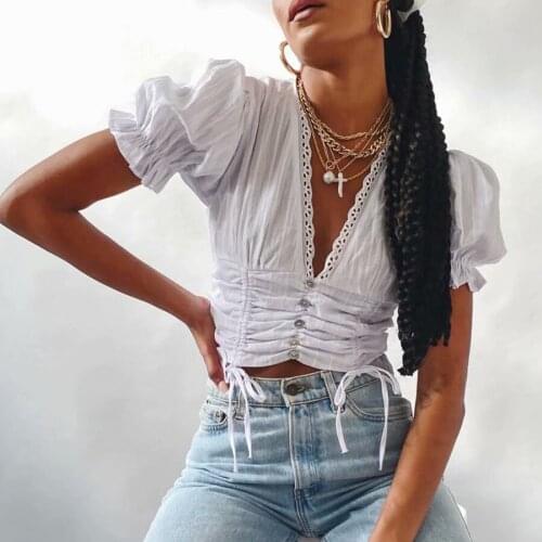 HANQIU Lace Blouses