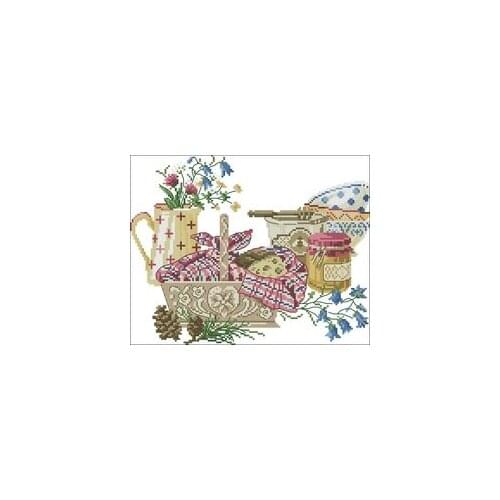 NN xiaoyi cotton self-matching cross stitch Cross stitch RS cotton comes with no prints Magazines - baskets and vases