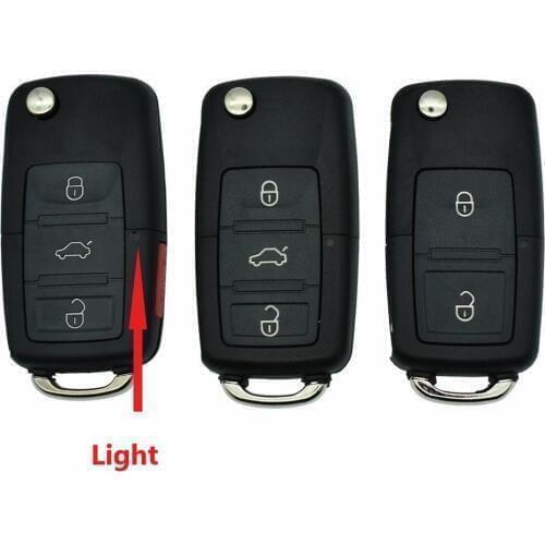 2/3/4 Button Folding Remote Car Key for Vw VOLKSWAGEN MK4 Seat Altea Alhambra Ibiza Key Auto with Blade