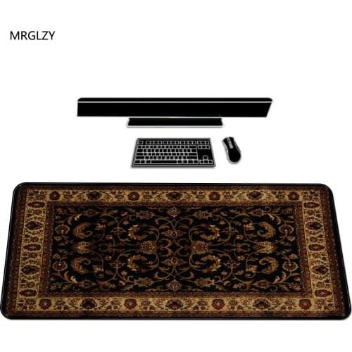 MRGLZY Beautiful Persian Carpet Design Unique Gamer Mouse Pad Keyboard Rest Gaming Pc 300X800MM Keyboard Pad Mouse Mat
