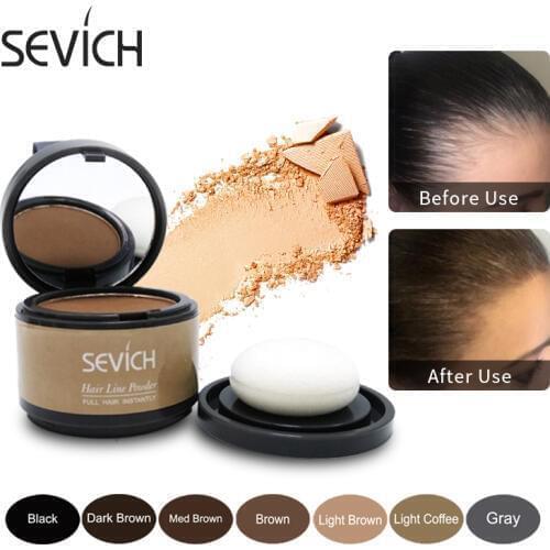Sevich Magical Fluffy Hairline Powder Hair Line Shadow Hair Concealer Root Cover Up Gray Coverage Unisex Instantly 8 Color