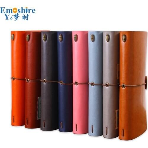 Small Notebook Student Diary Notepad Customization Memo PadA6 Loose-leaf Retro Style Strap Creative Hand Account Book N316