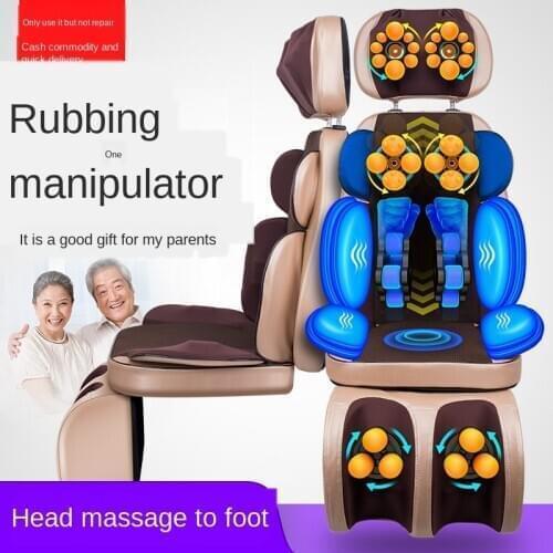 220V Massage Chair Cervical Spine Waist Back Home Full-Automatic Kneading Massager Massage Cushion