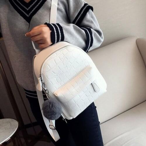 Mini Backpack Women PU Leather Shoulder Bag for Teenage Girls School Bags Travel