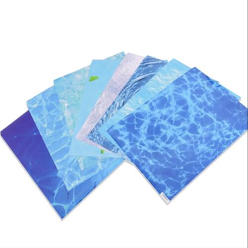 3pcs Water Ripple Sticker DIY Manual Sand Table Surface Material Outdoor Landscape Waterscape Model Simulation Water Ripple