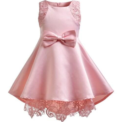 2018 New Style Cross-Border E-Commerce European And American Girls Dress zhong xiao tong Vest Lace Sleeveless Cocktail Dress Pri