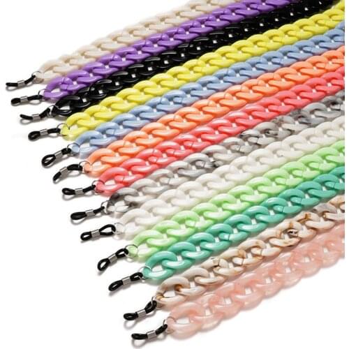 New Leopard Acrylic Glasses Strap Wide Sunglasses Chain Necklace Reading Spectacle Hanging Rope Lanyard