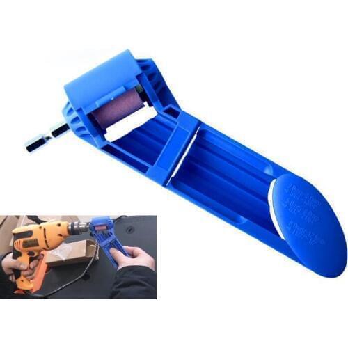 Portable Drill Bit Sharpener Corundum Grinding Wheel Powered Tool for Straight Shank Twist Drill Bit Polishing 2-12.5mm