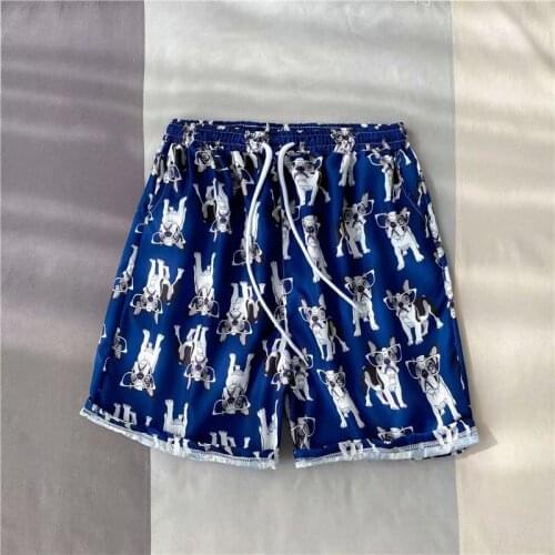Summer Mens Shorts Korean Fashion Beach Shorts Printed Shorts Men Casual Men Clothing Streetwear Elastic Waist Sweat Shorts Men