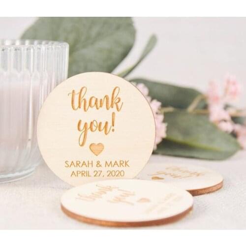 Save the date- Wooden Wedding Favors for Guests , Unique personalized wedding Favors,Rustic Wedding Thank You magnets