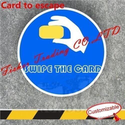 One card/statue to open the lock, put back the card/ statue to run away from eerie room,real life room escape game prop
