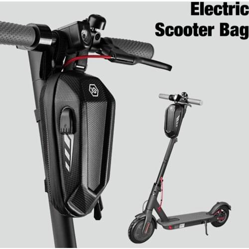 Electric Scooter Handlebar Bag Waterproof Hard Shell Front Hanging Bag Built-in USB Slot Large Capacity Scooter Pack For Cycling