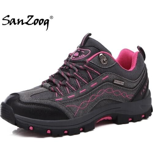 Outdoor Hiking Shoes Women Zapatillas Trekking Mujer Senderismo Chaussure Randonnee Femme Walking Mountaineering